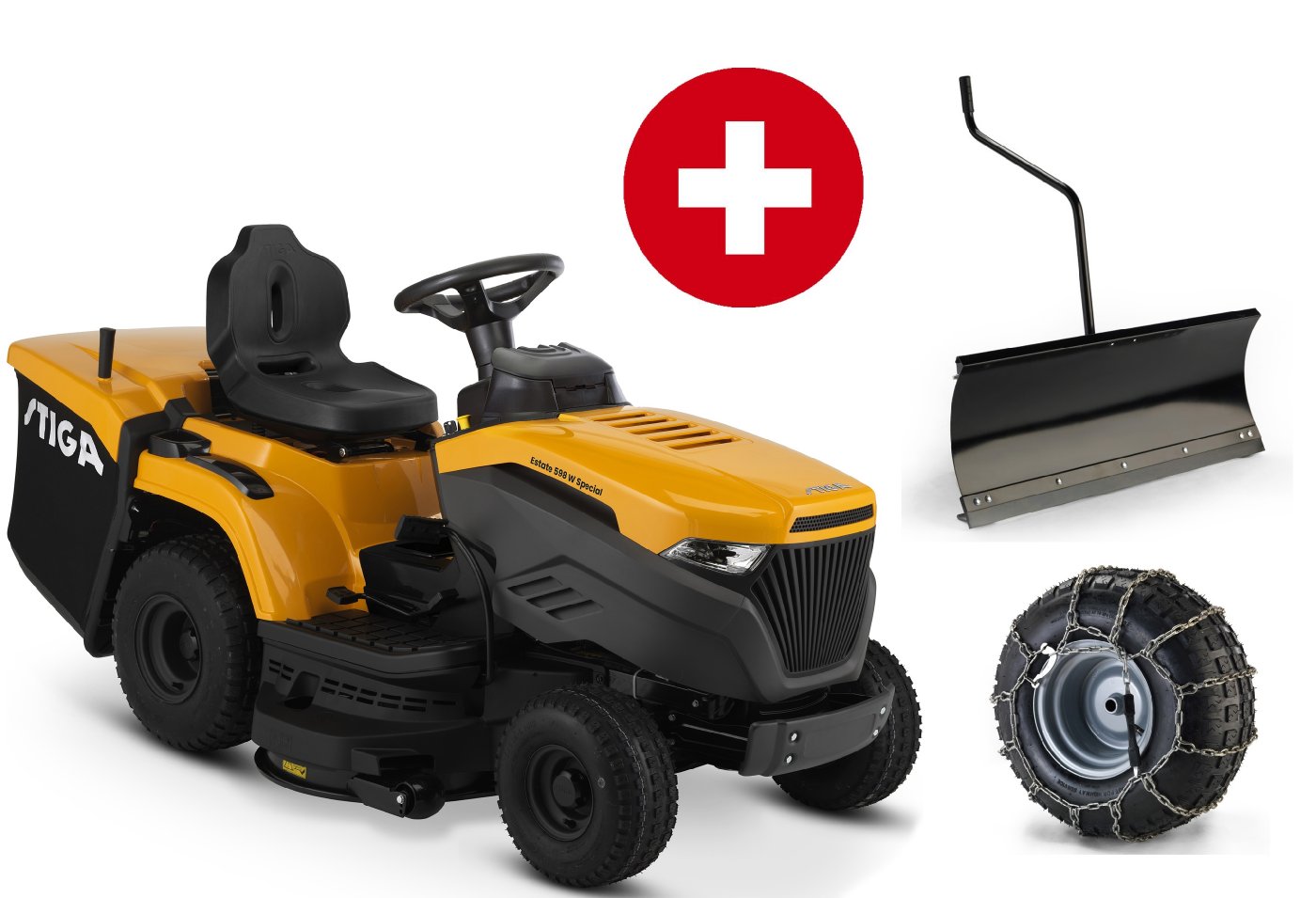 Stiga_Estate_598_W_Special_HONDA_-_Winterpaket.jpg Stiga Rasentraktor Estate 598 W Special HONDA – Winterpaket mit Schneeschild und Schneeketten