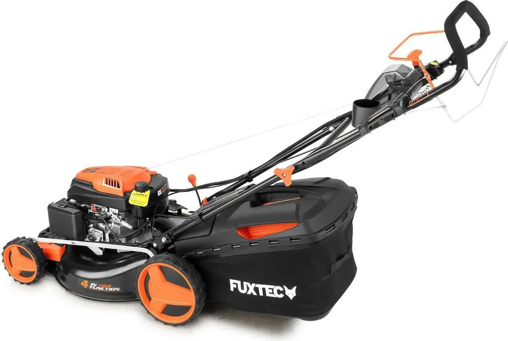 fuxtec benzin rasenmäher fx rm5196espro 196ccm | 51cm | 6ps | mit antrieb + e start + flexspeed | 36kg | 60l | seitenauswurf |ab 1001m² fuxtec benzin rasenmäher fx rm5196espro 196ccm | 51cm | 6ps | mit antrieb + e start + flexspeed | 36kg | 60l | seitenauswurf |ab 1001m²