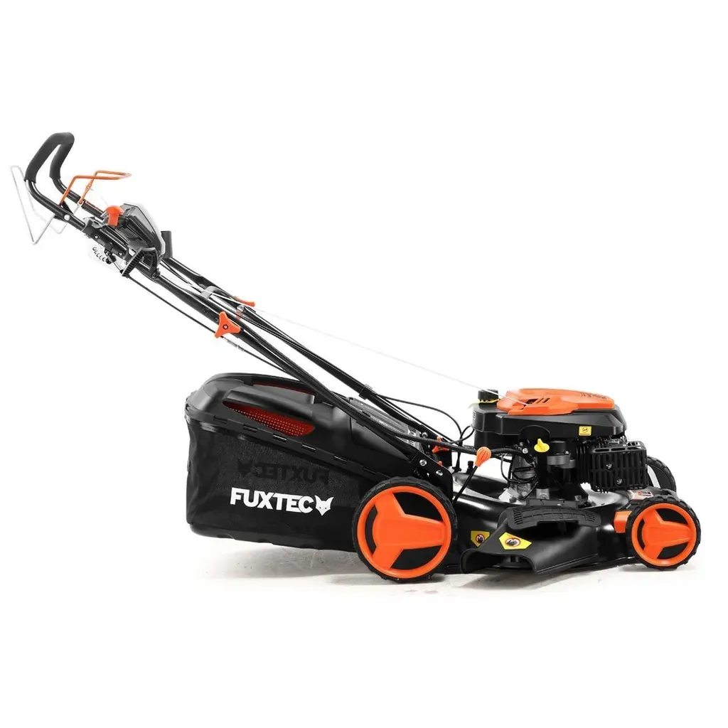 fuxtec benzin rasenmäher fx rm5196espro 196ccm | 51cm | 6ps | mit antrieb + e start + flexspeed | 36kg | 60l | seitenauswurf |ab 1001m² fuxtec benzin rasenmäher fx rm5196espro 196ccm | 51cm | 6ps | mit antrieb + e start + flexspeed | 36kg | 60l | seitenauswurf |ab 1001m²