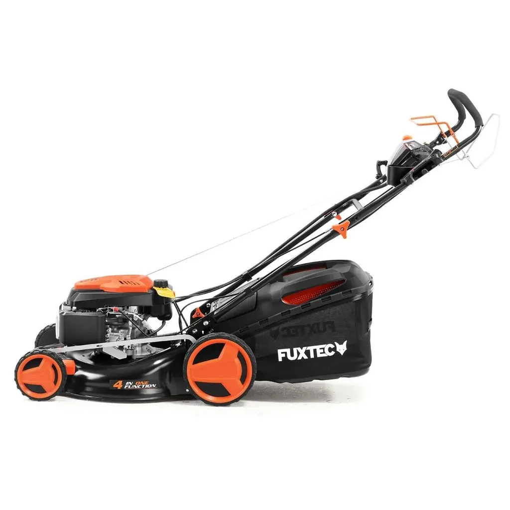 fuxtec benzin rasenmäher fx rm5196espro 196ccm | 51cm | 6ps | mit antrieb + e start + flexspeed | 36kg | 60l | seitenauswurf |ab 1001m² fuxtec benzin rasenmäher fx rm5196espro 196ccm | 51cm | 6ps | mit antrieb + e start + flexspeed | 36kg | 60l | seitenauswurf |ab 1001m²